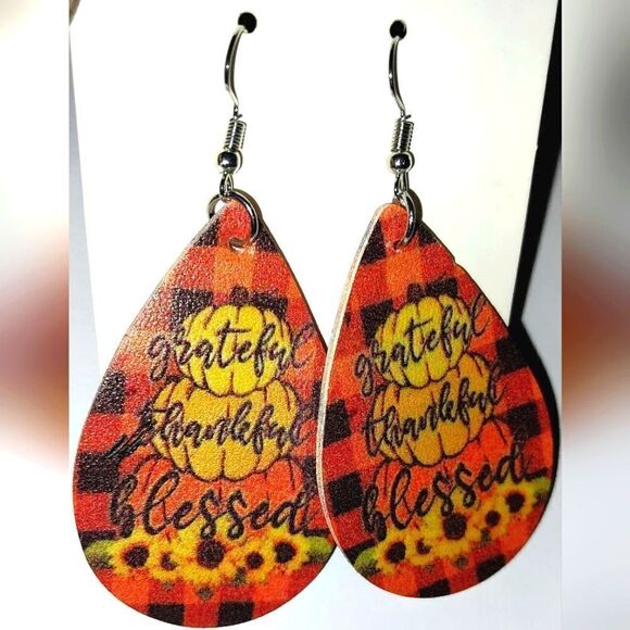 Fall festive dangle earrings - Picture 4 of 6